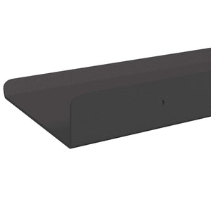 Ράφι Τοίχου με ράφι Επιτοίχιο 3 pcs Μαύρο 80 x 18 x 2.5 εκ - Pakobazaar