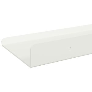 Πλωτό ράφι 3 τμχ. Λευκός 40 x 9 x 2,5 εκ Ατσάλι