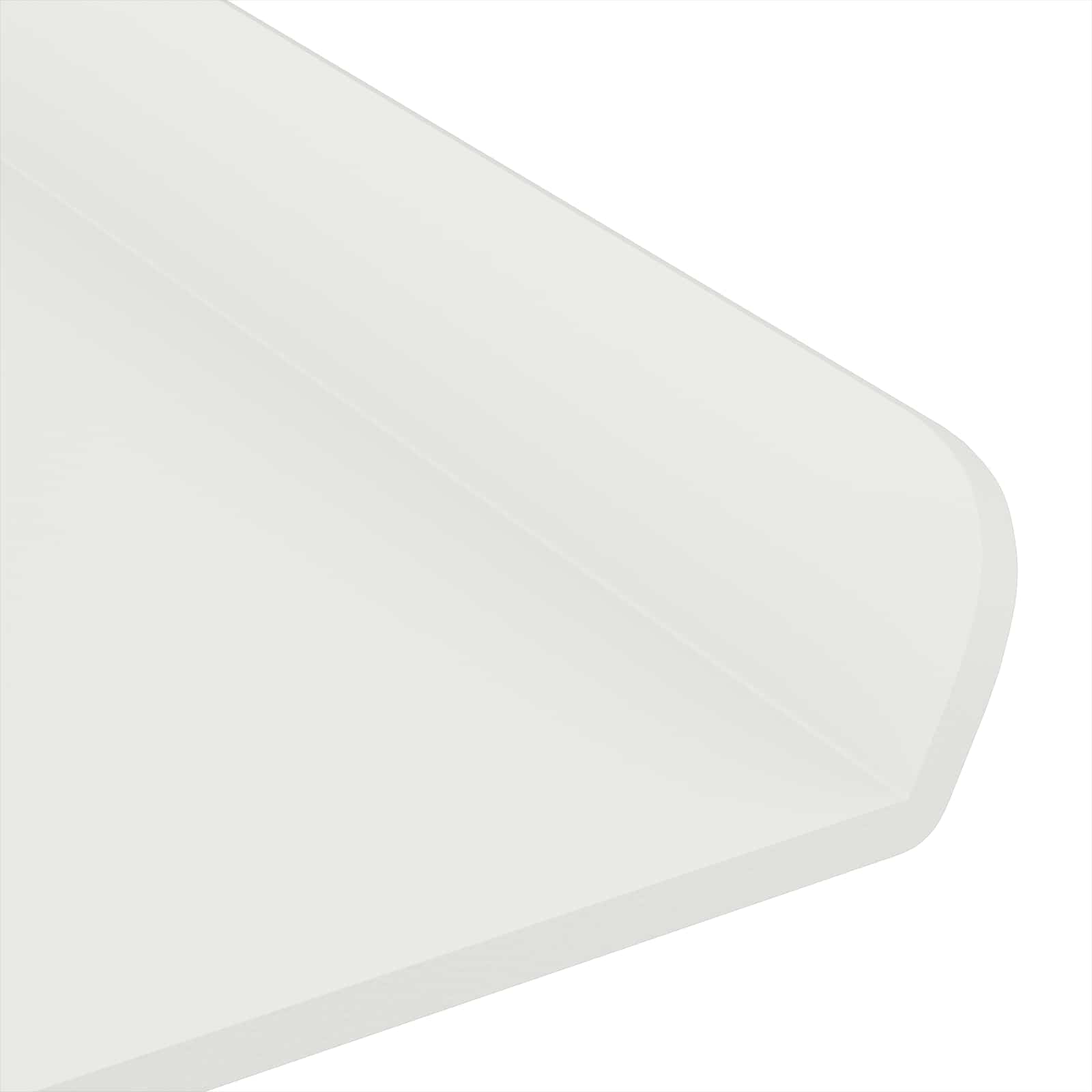 Πλωτό ράφι Επιτοίχιο 2 pcs Λευκός 30 x 9 x 2,5 εκ Ατσάλι
