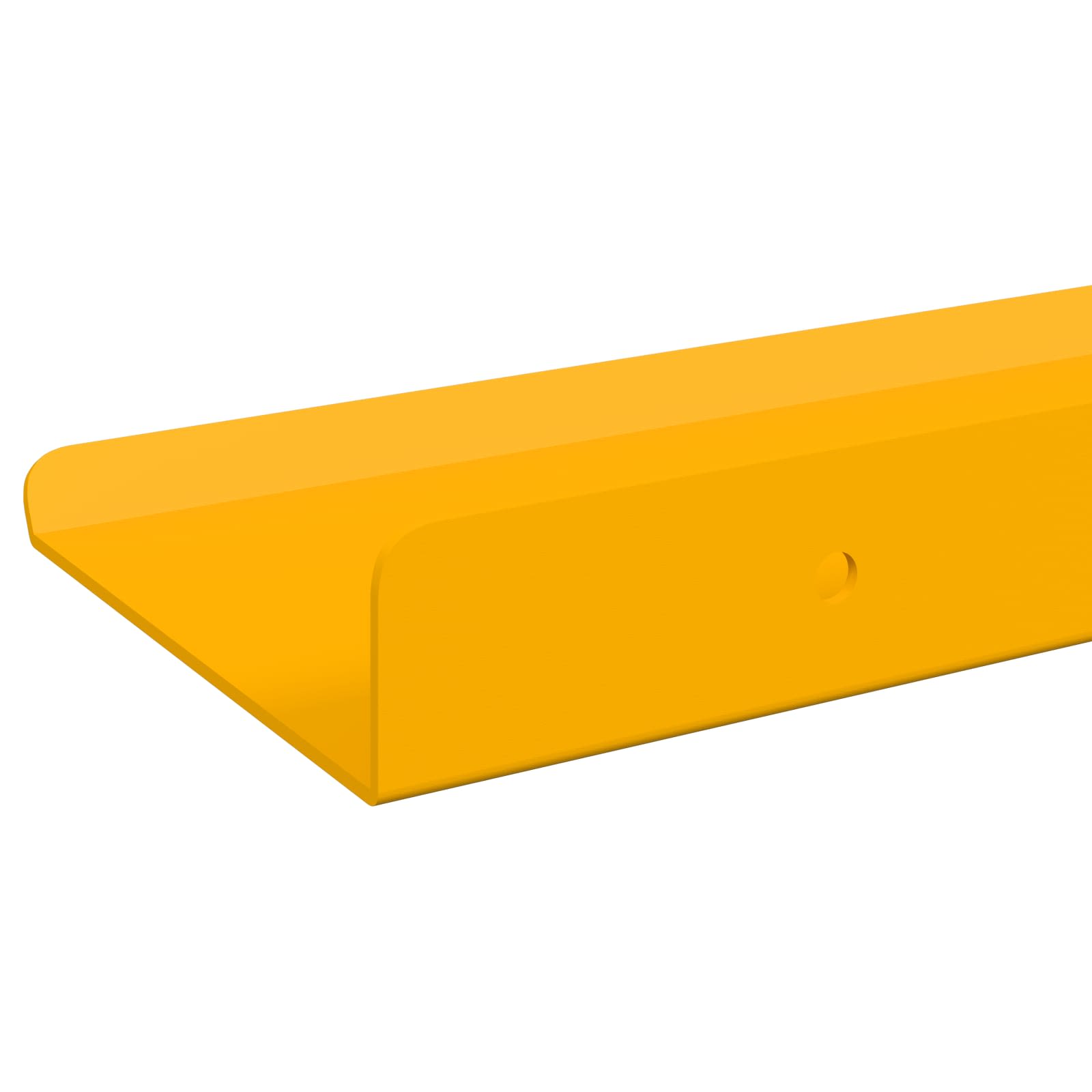 Πλωτό ράφι 2 pcs Χαμομηλί κίτρινο 40 x 8,5 x 2,5 εκ Ατσάλι