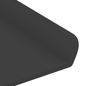 Ράφι Τοίχου με ράφι Επιτοίχιο 2 pcs Μαύρο 60 x 8,5 x 2,5 εκ - Pakobazaar