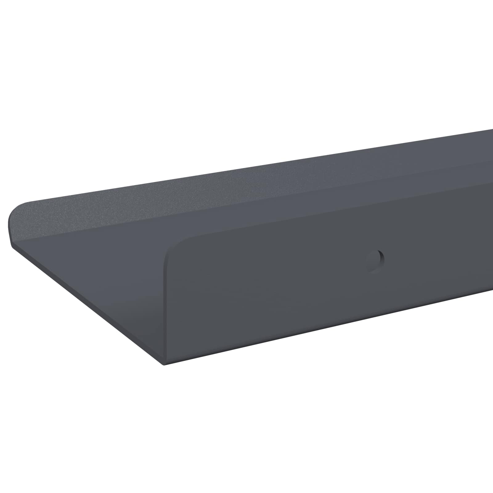 Πλωτό ράφι Επιτοίχιο 4 pcs Ανθρακί 80 x 9 x 2,5 εκ. Ατσάλι