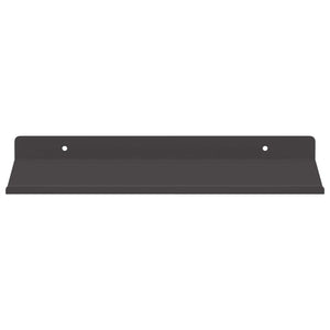 Ράφι Τοίχου με ράφι Επιτοίχιο 2 pcs Μαύρο 30 x 17,5 x 2,5 εκ - Pakobazaar