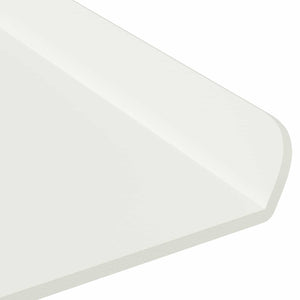 Πλωτό ράφι 4 τμχ. Λευκός 30 x 18 x 2,5 εκ Ατσάλι