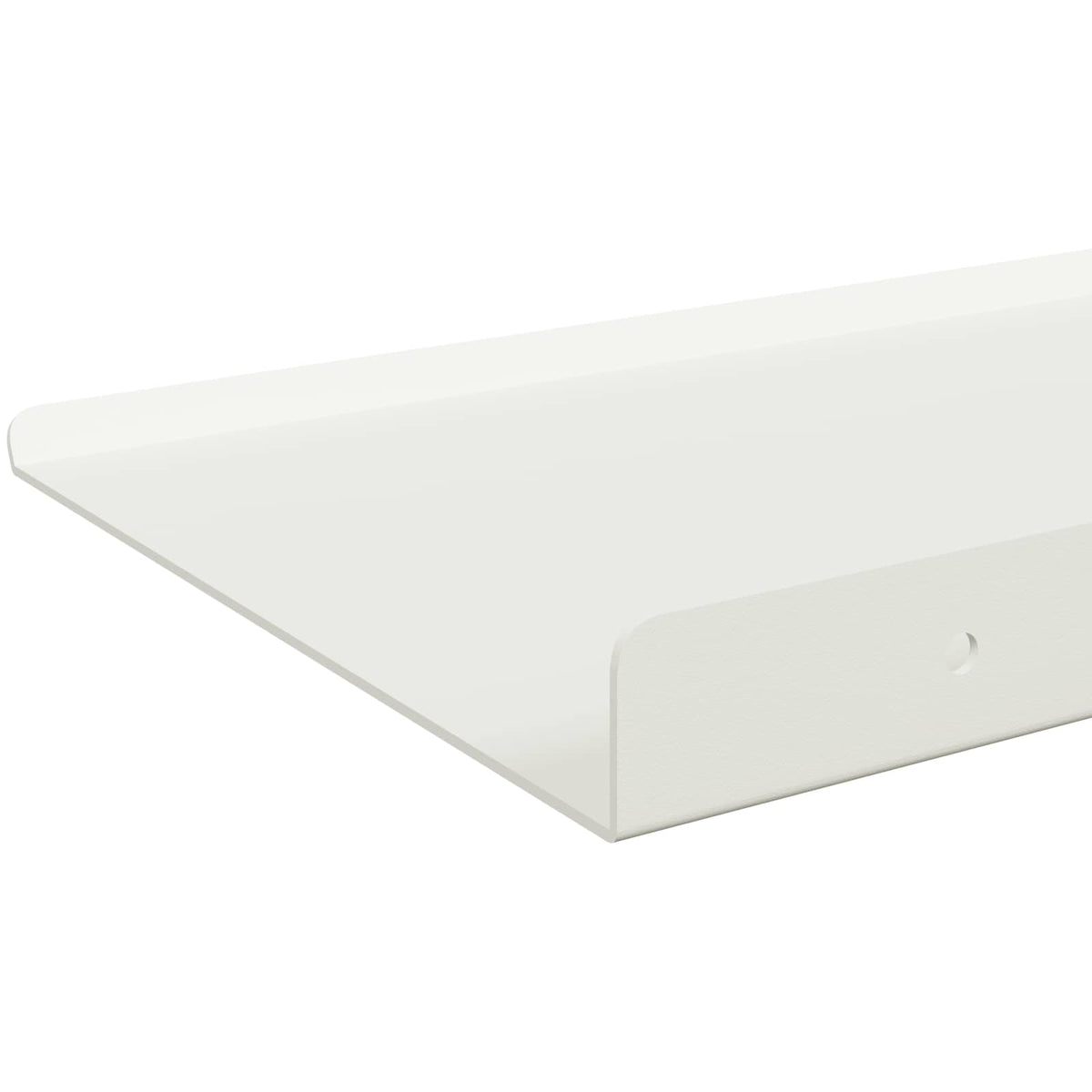 Πλωτό ράφι 2 τμχ. Λευκός 40 x 18 x 2,5 εκ. Ατσάλι - Pakobazaar