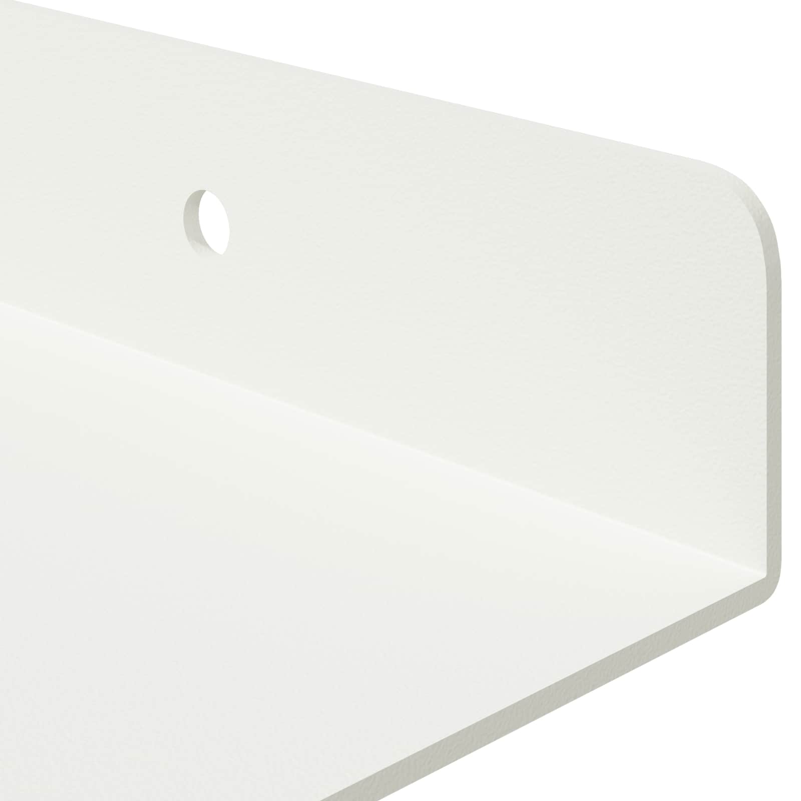 Ράφι Τοίχου με ράφι Επιτοίχιο 4 pcs Λευκό 40 x 18 x 2,5 εκ. - Pakobazaar