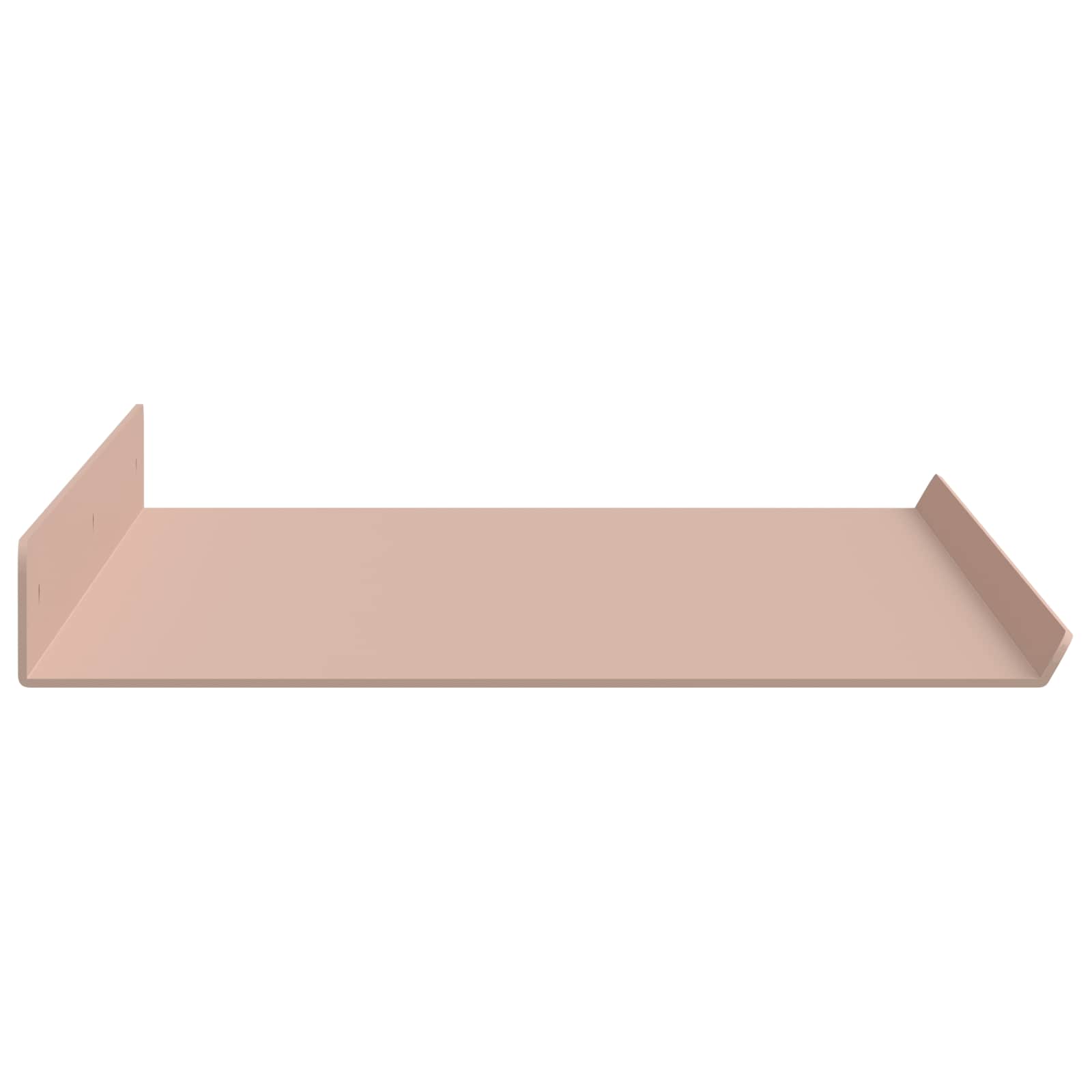 Πλωτό ράφι Επιτοίχιο 2 pcs Ροζ 60 x 18 x 2,5 εκ. Ατσάλι