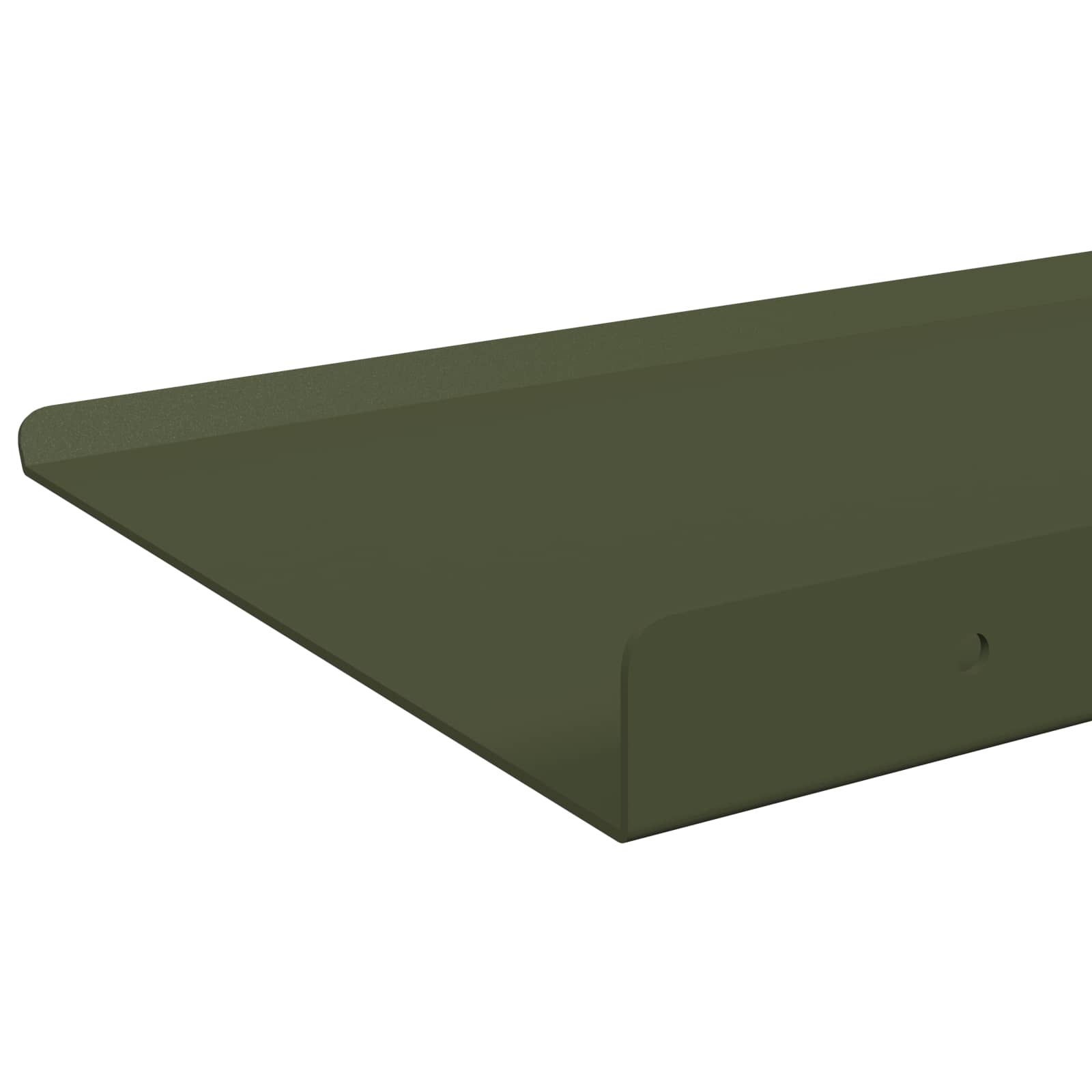 Πλωτό ράφι Επιτοίχιο 2 pcs Ελιά Πράσινη 60 x 18 x 2,5 εκ. - Pakobazaar