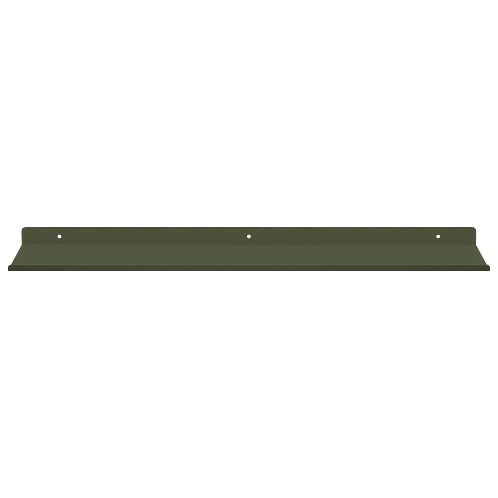 Πλωτό ράφι Επιτοίχιο 2 pcs Ελιά Πράσινη 60 x 18 x 2,5 εκ. - Pakobazaar