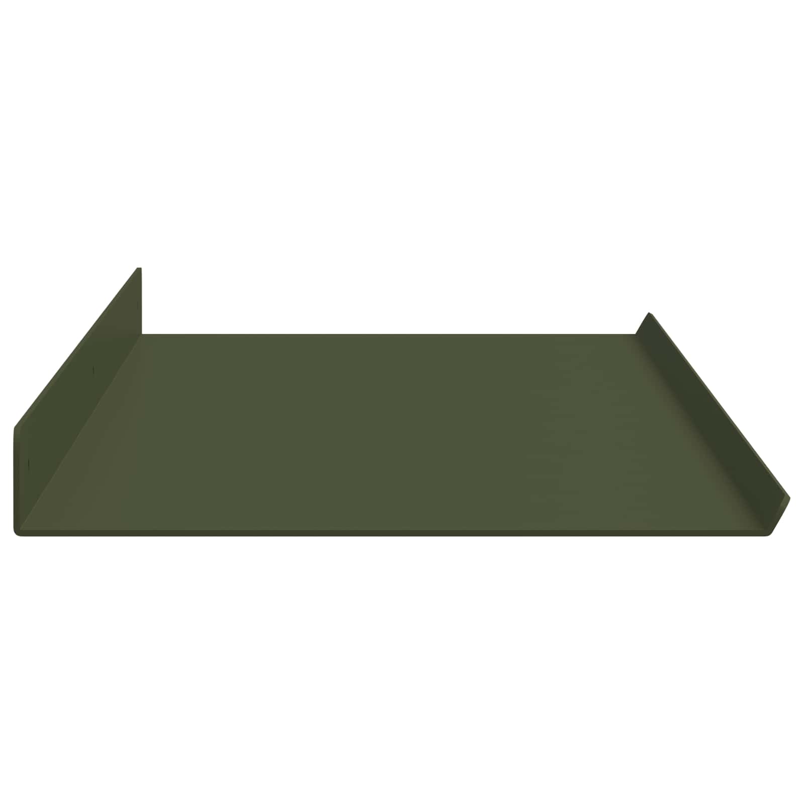 Πλωτό ράφι 4 pcs Ελιά Πράσινη 100 x 18 x 2,5 εκ Ατσάλι