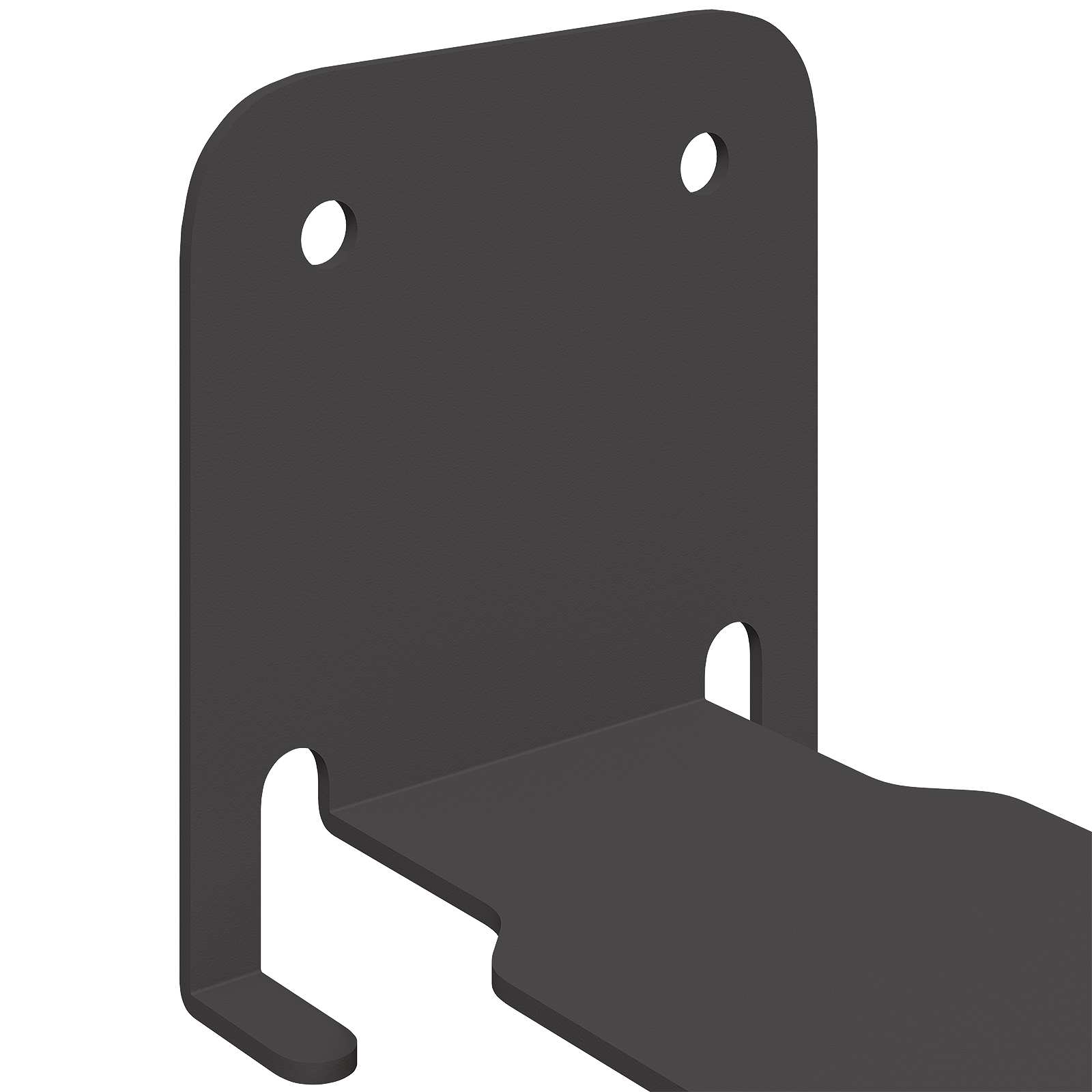 Ράφι Τοίχου με ράφι Επιτοίχιο 4 pcs Μαύρο 6 x 10.8 x 6.6 εκ - Pakobazaar