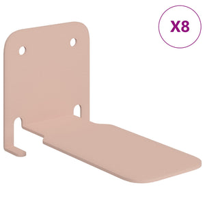 Πλωτό ράφι με ράφι Επιτοίχιο 8 pcs Ροζ 6 x 10,8 x 6,6 εκ - Pakobazaar