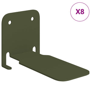 Πλωτό ράφι με ράφι 8 pcs Ελιά Πράσινη 6 x 10,8 x 6,6 εκ - Pakobazaar