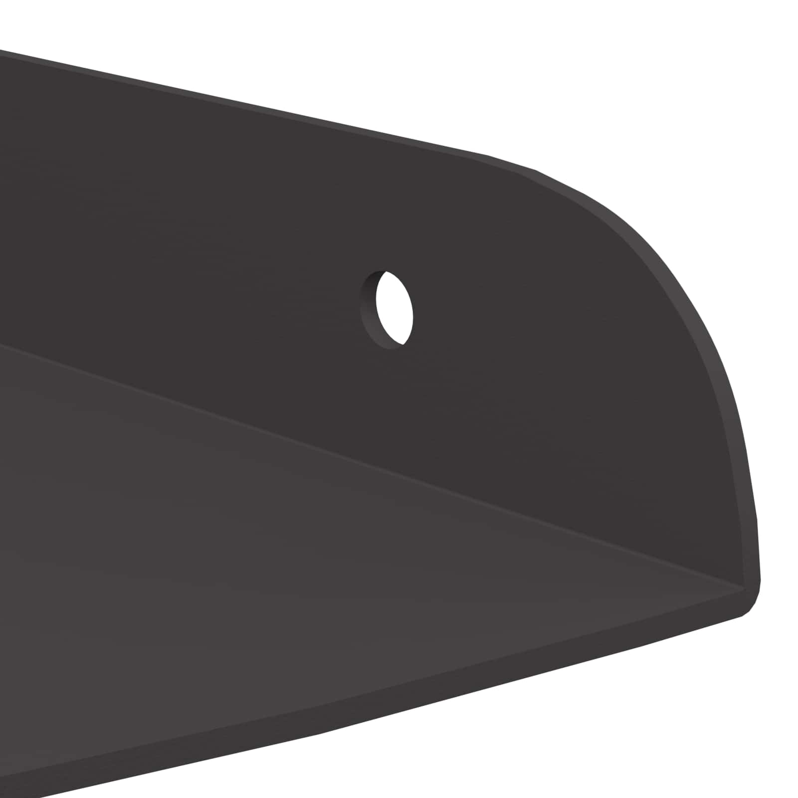 Ράφι Τοίχου με ράφι με αποθήκευση 2 pcs Μαύρο 24 x 24 x 2 εκ - Pakobazaar