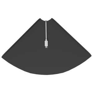 Πλωτό ράφι με ράφι με αποθήκευση 4 pcs Μαύρο 24 x 24 x 2 εκ - Pakobazaar