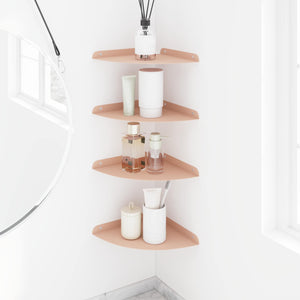 Πλωτό ράφι με ράφι με αποθήκευση 4 pcs Ροζ 24 x 24 x 2 εκ - Pakobazaar