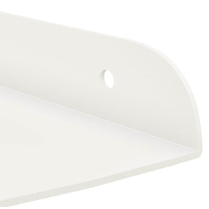 Πλωτό ράφι με ράφι με αποθήκευση 4 pcs Λευκός 24 x 24 x 2 εκ - Pakobazaar