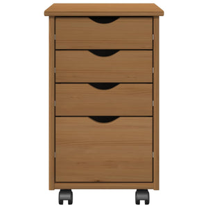 Κινητό Ντουλάπι MOSS Μέλι Καφέ 34 x 39 x 56 εκ Στερεό πεύκο - Pakobazaar