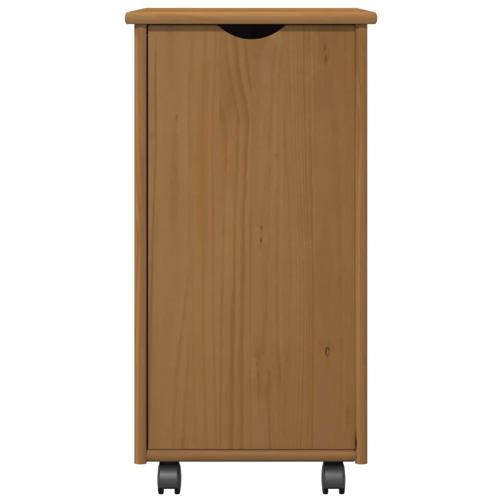 Κινητό Ντουλάπι Μέλι Καφέ 34 x 39 x 65,5 cm Στερεό ξύλο πεύκου - Pakobazaar