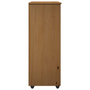 Κινητό Ντουλάπι Μέλι Καφέ 53 x 39 x 103 cm Στερεό ξύλο πεύκου - Pakobazaar
