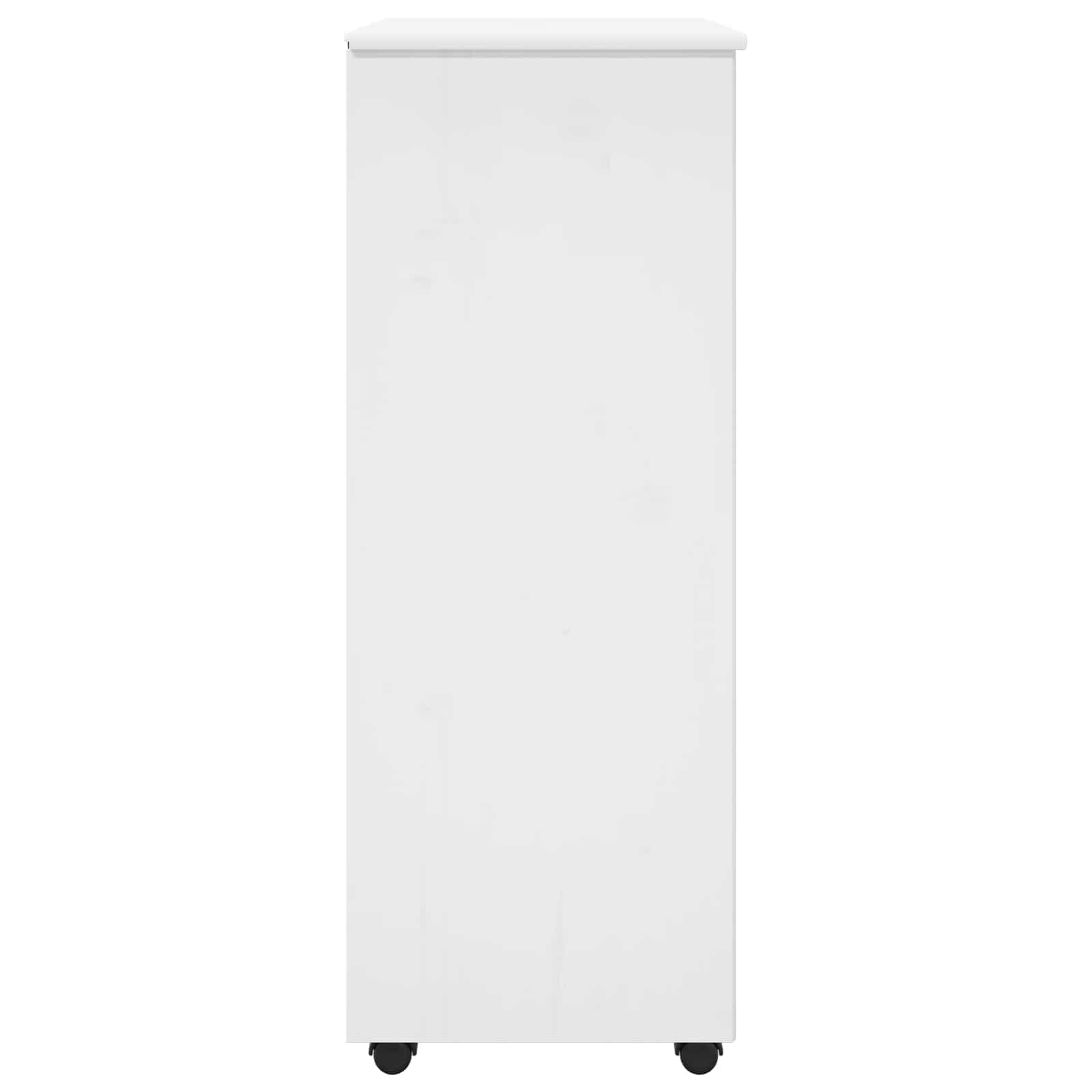 Κινητό Ντουλάπι Λευκό 53 x 39 x 103 cm Στερεό ξύλο πεύκου - Pakobazaar