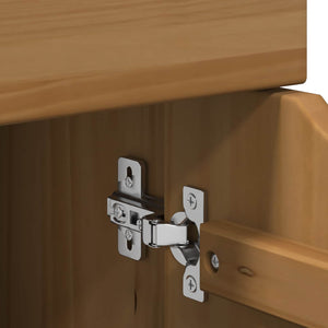 Κινητό Ντουλάπι με τροχούς Μέλι Καφέ 63,5 x 39 x 65,5 εκ - Pakobazaar