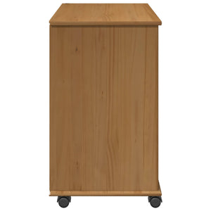 Κινητό Ντουλάπι με τροχούς Μέλι Καφέ 63,5 x 39 x 65,5 εκ - Pakobazaar
