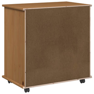 Κινητό Ντουλάπι με τροχούς Μέλι Καφέ 63,5 x 39 x 65,5 εκ. - Pakobazaar