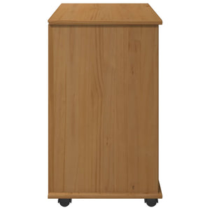 Κινητό Ντουλάπι με τροχούς Μέλι Καφέ 63,5 x 39 x 65,5 εκ. - Pakobazaar