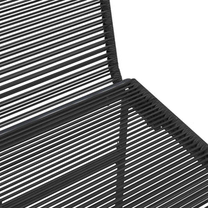 Καρέκλες Κήπου 2 pcs Μαύρο 48 x 55 x 89,5 εκ. Ρατάν - Pakobazaar