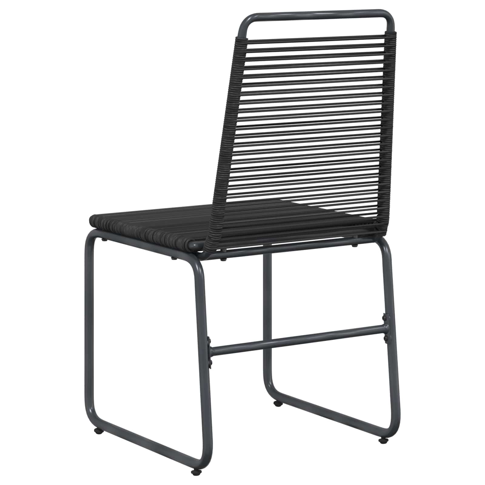 Καρέκλες Κήπου 2 pcs Μαύρο 48 x 55 x 89,5 εκ. Ρατάν - Pakobazaar
