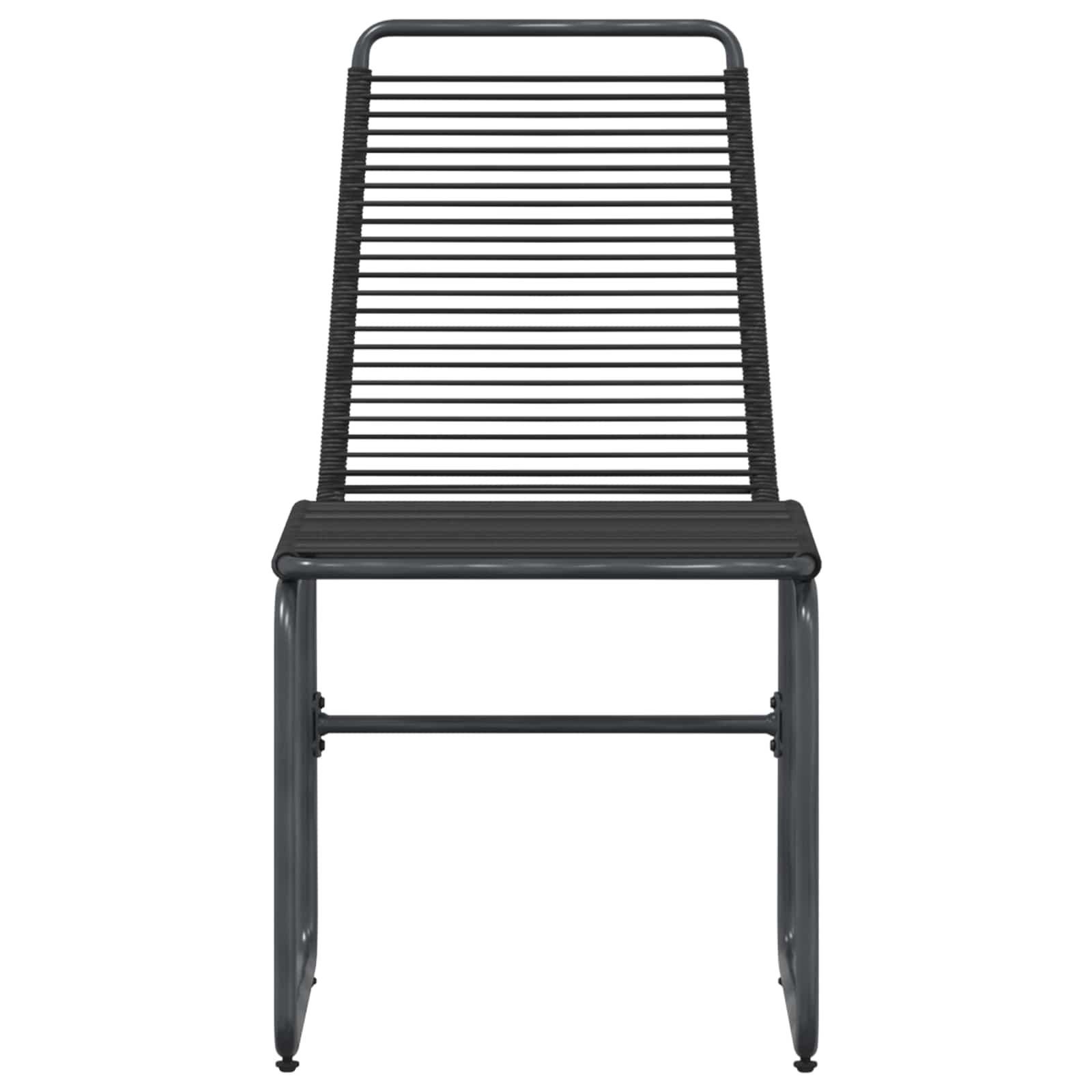Καρέκλες Κήπου 2 pcs Μαύρο 48 x 55 x 89,5 εκ. Ρατάν - Pakobazaar