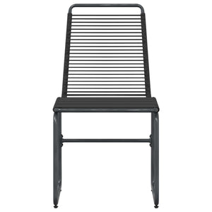 Καρέκλες Κήπου 2 pcs Μαύρο 48 x 55 x 89,5 εκ. Ρατάν - Pakobazaar