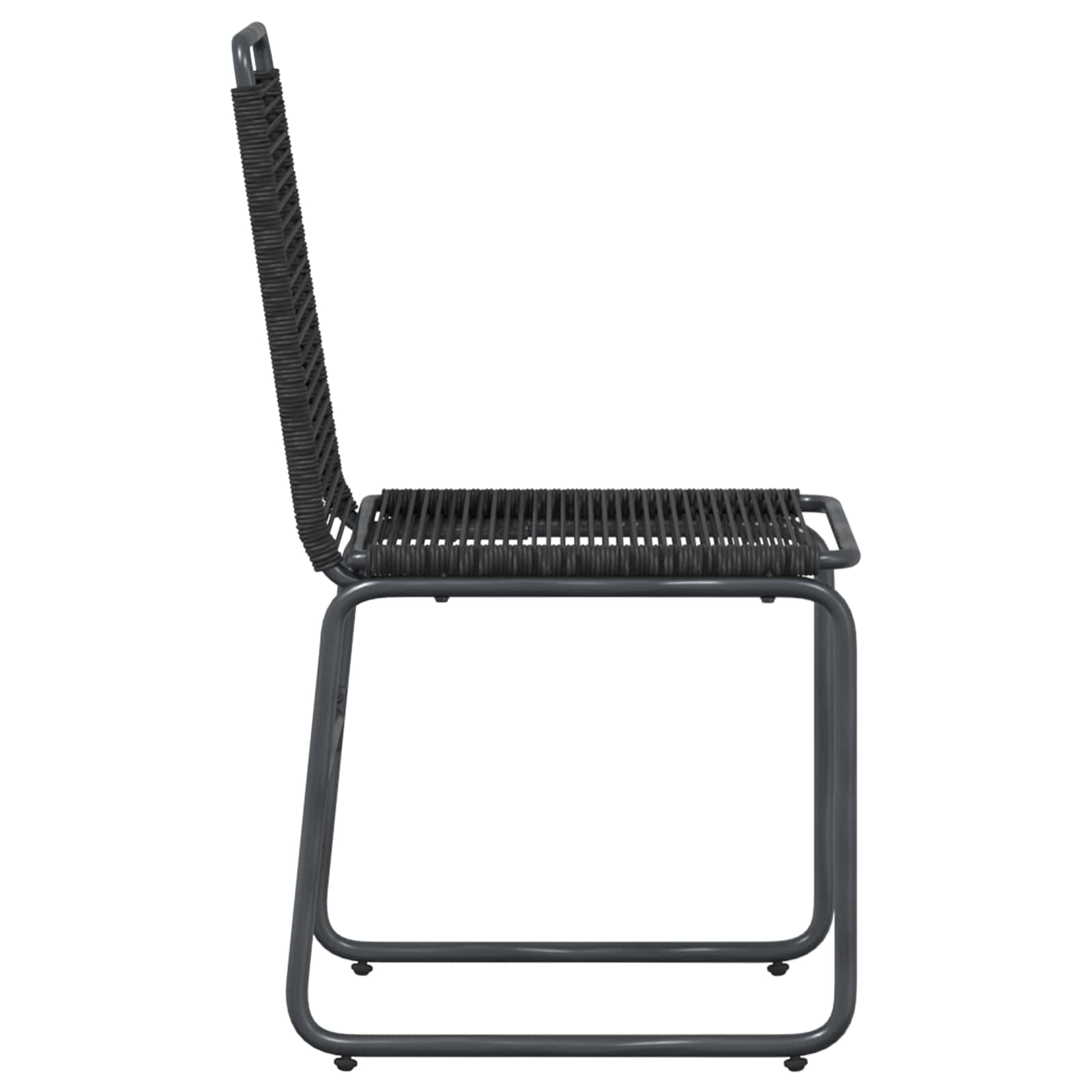 Καρέκλες Κήπου 2 pcs Μαύρο 48 x 55 x 89,5 εκ. Ρατάν - Pakobazaar