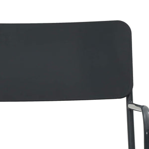 Καρέκλες Κήπου 2 pcs Ανθρακί 51 x 55 x 81 εκ Ατσάλι - Pakobazaar