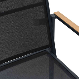 Καρέκλες Κήπου 2 pcs Μαύρο και Ανθρακί 53,5 x 59 x 77 εκ - Pakobazaar