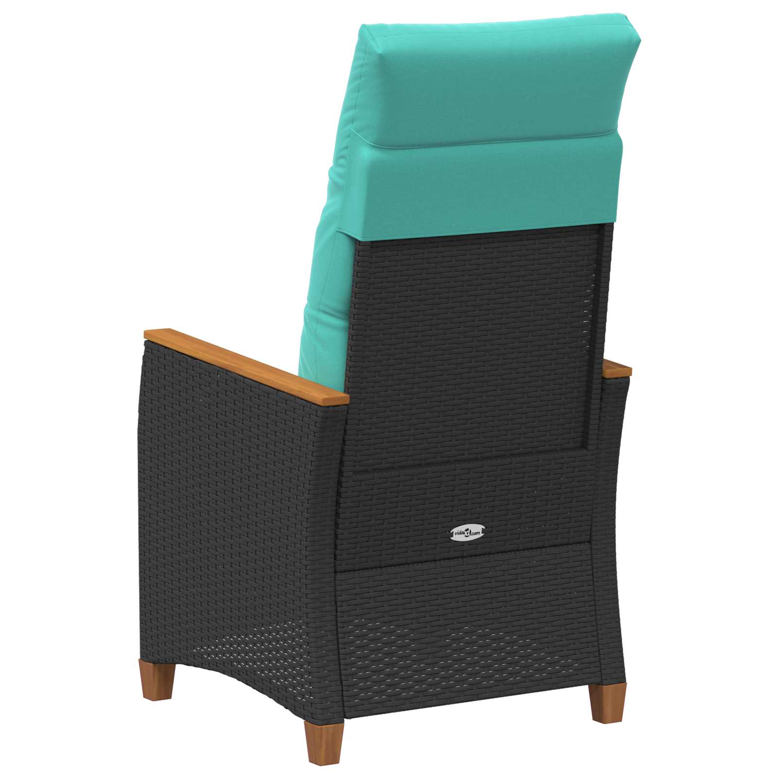 Εξωτερικές Καρέκλες με μαξιλάρι Γκρι και Navy Blue Ρατάν - Pakobazaar