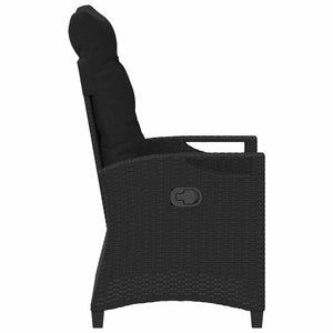 Καρέκλα Κήπου 2 pcs Μαύρο 56 x 64 x 94 εκ. - Pakobazaar