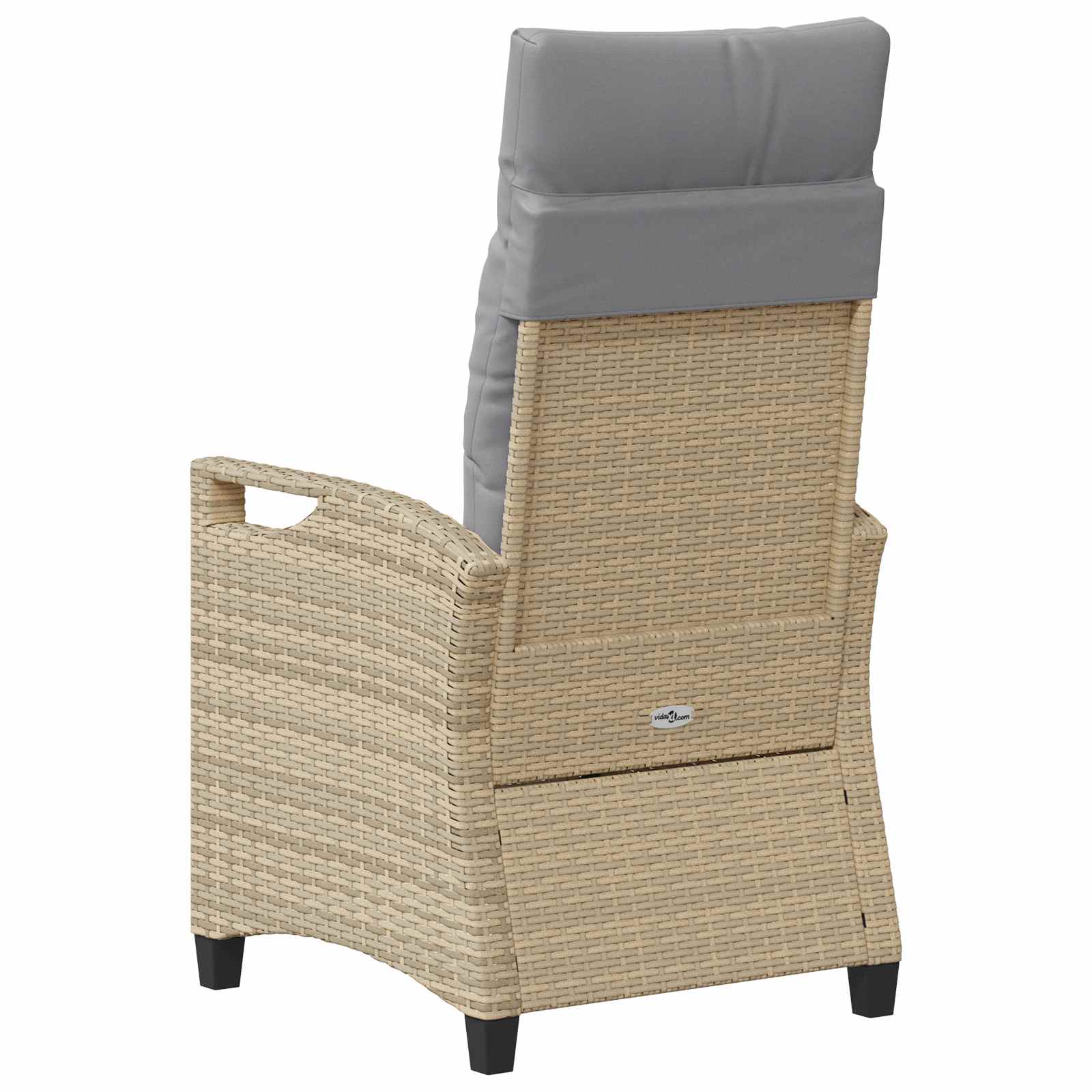 Καρέκλα Κήπου 2 pcs Μπέζ και Ανοιχτό Γκρι 56 x 60 x 112 εκ.