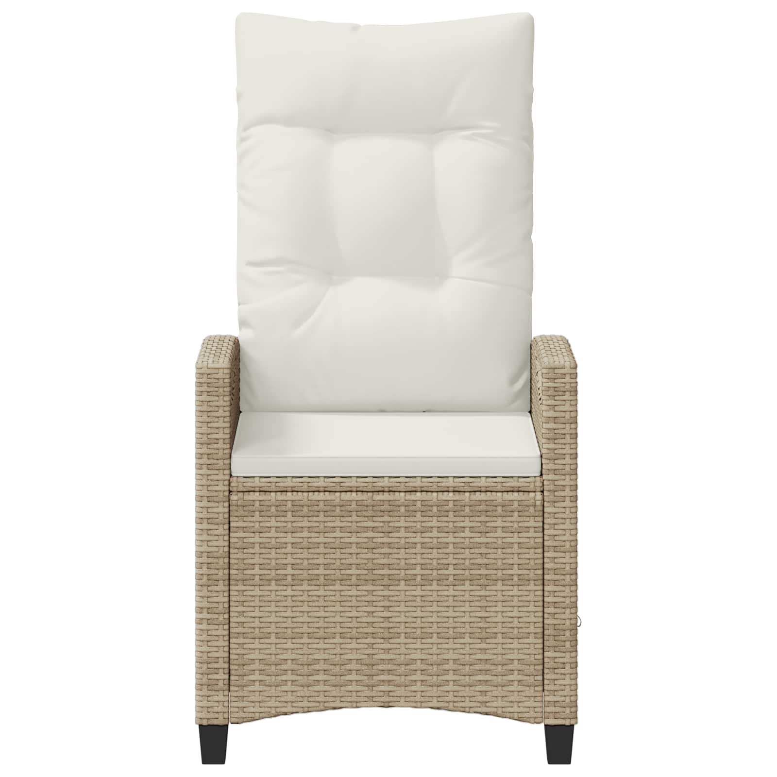 Καρέκλα Κήπου 2 pcs Μπεζ και Κρέμα 56 x 60 x 112 εκ.