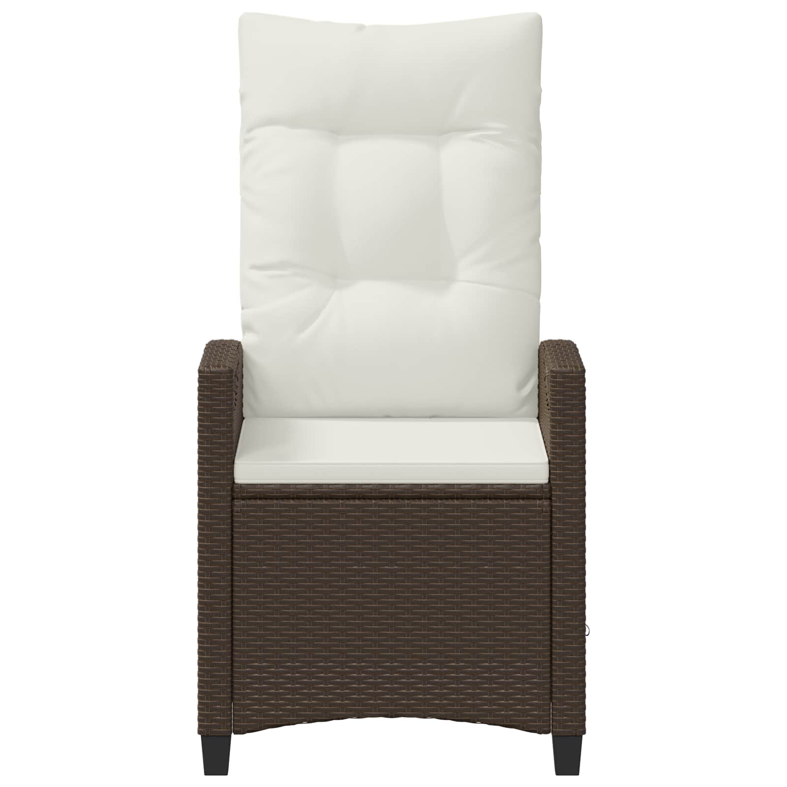 Ανακλινόμενη καρέκλα κήπου Καφέ και Κρέμα 56 x 60 x 112 εκ. - Pakobazaar