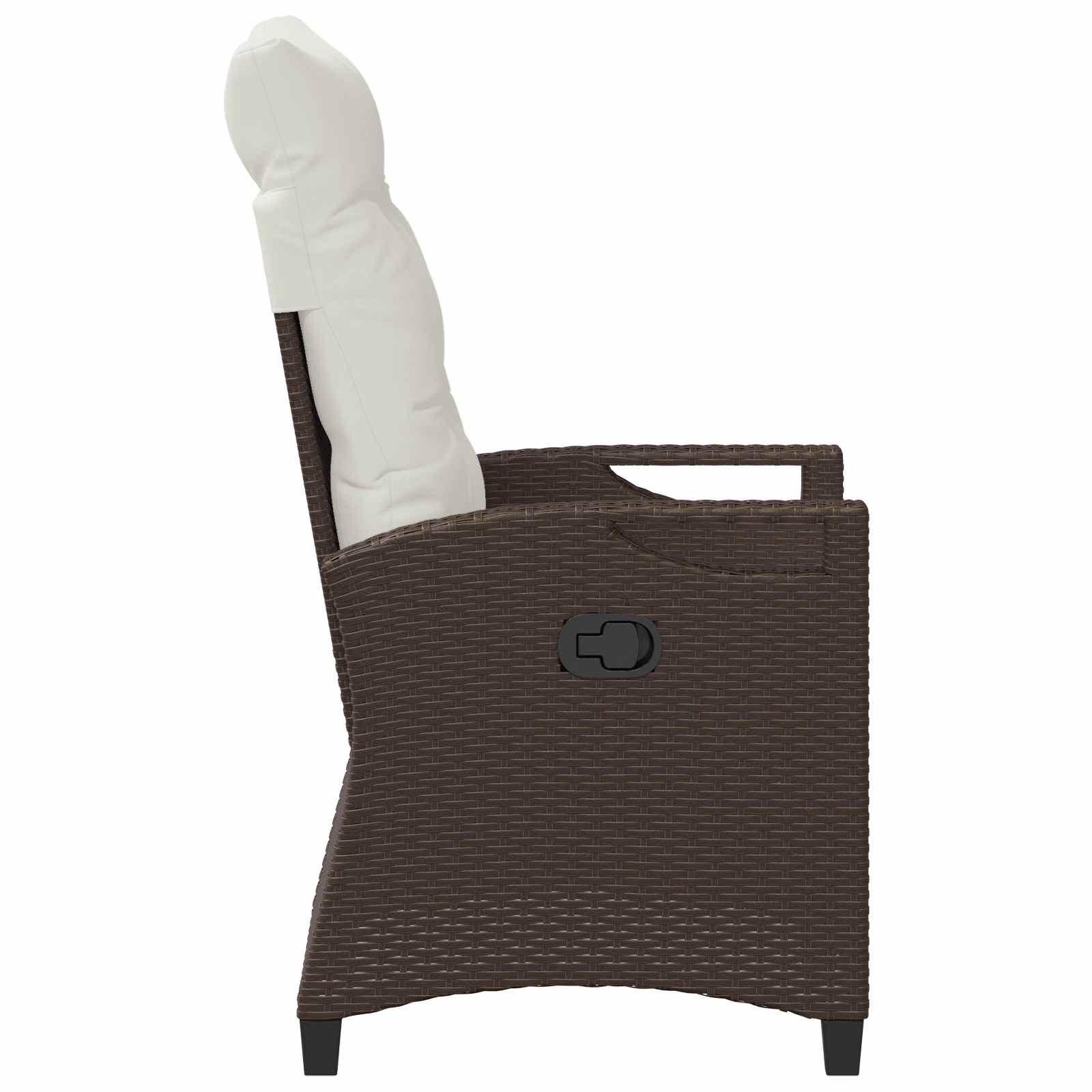 Ανακλινόμενη καρέκλα κήπου Καφέ και Κρέμα 56 x 60 x 112 εκ. - Pakobazaar