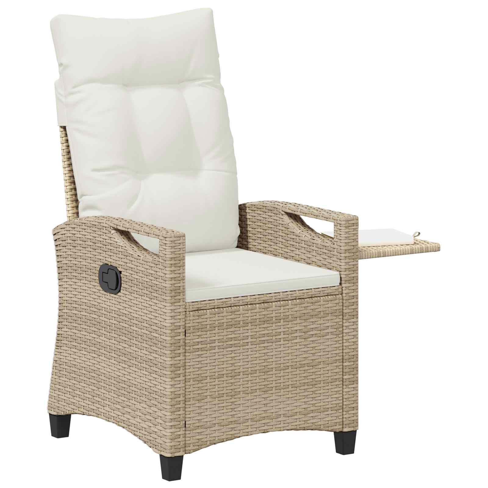 Ανακλινόμενη καρέκλα κήπου Μπεζ και Κρέμα 56 x 60 x 112 εκ. - Pakobazaar