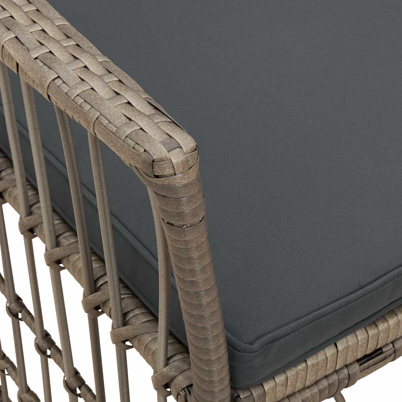 Καρέκλες Κήπου 2 τμχ. Γκρι - Pakobazaar