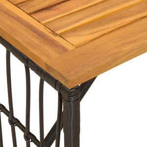 Εξωτερικό Τραπέζι Μαύρο 80 x 40 x 40 cm - Pakobazaar