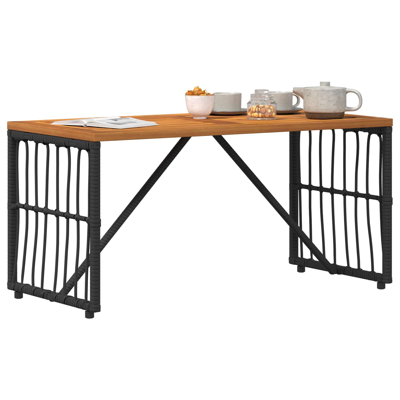 Εξωτερικό Τραπέζι Μαύρο 80 x 40 x 40 cm - Pakobazaar