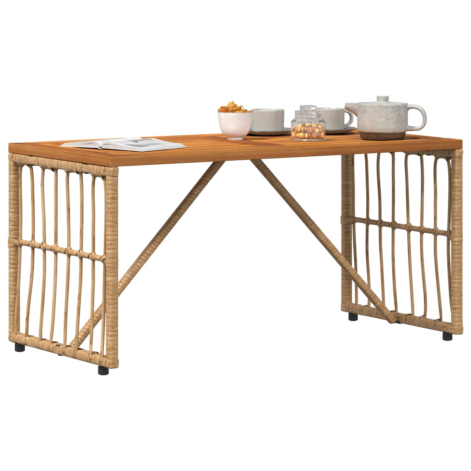 Εξωτερικό Τραπέζι Φυσικό 80 x 40 x 40 cm - Pakobazaar