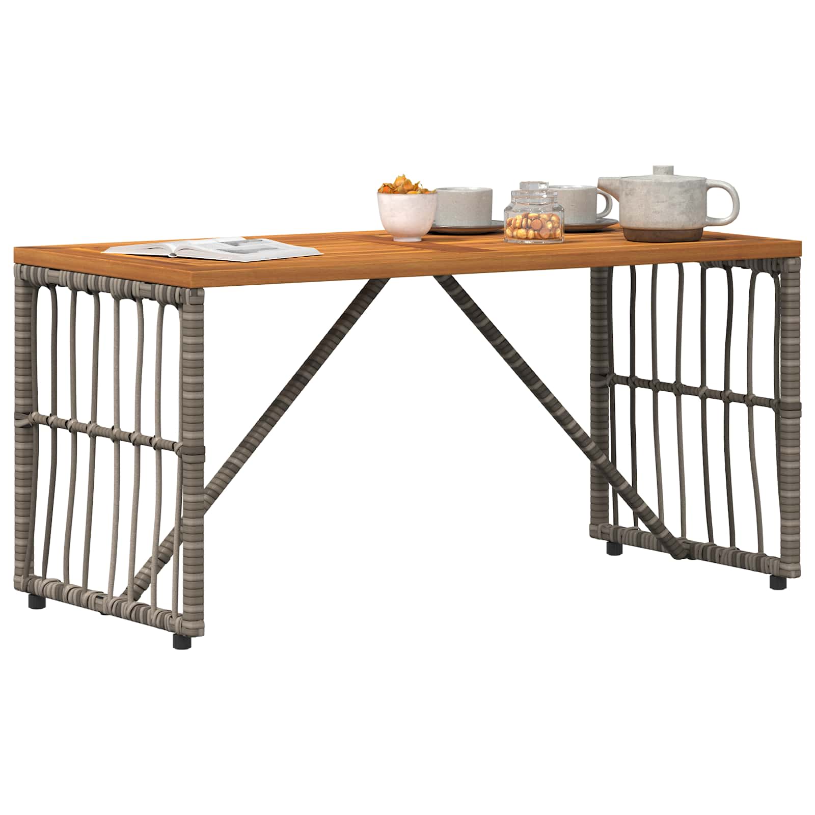 Εξωτερικό Τραπέζι Γκρι 80 x 40 x 40 cm - Pakobazaar