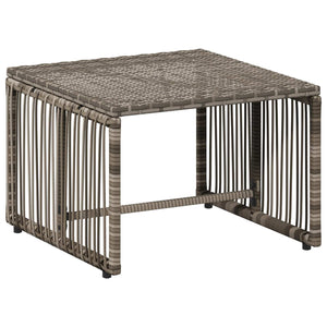 Σετ Εξωτερικών Επίπλων με μαξιλάρι 11 pcs Γκρι και Navy Blue - Pakobazaar