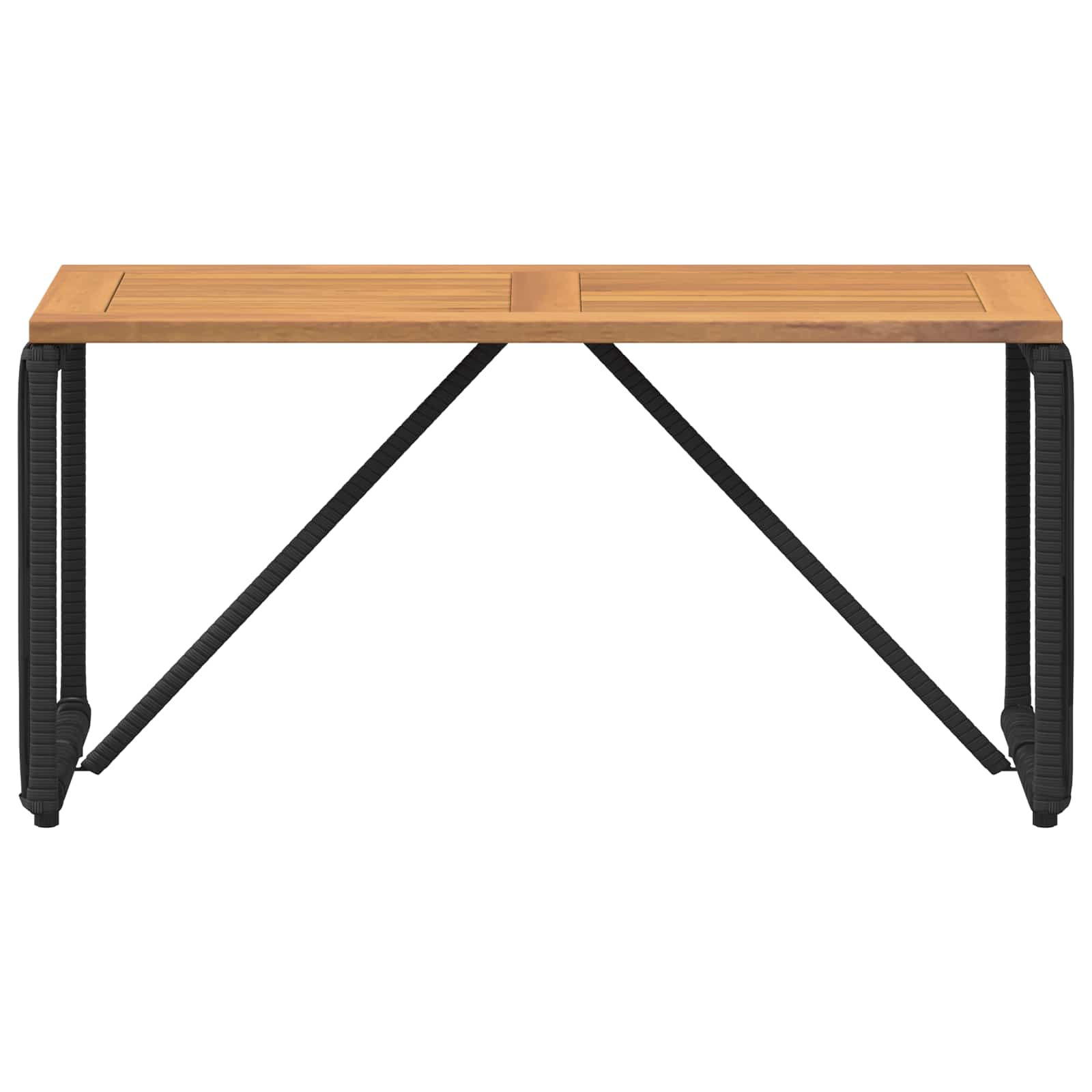 Εξωτερικό Τραπέζι Μαύρο και Καφέ 80 x 40 x 40 cm - Pakobazaar